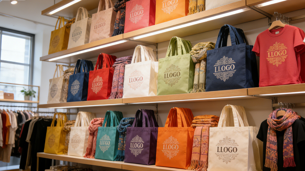 無紡布袋貨架展示