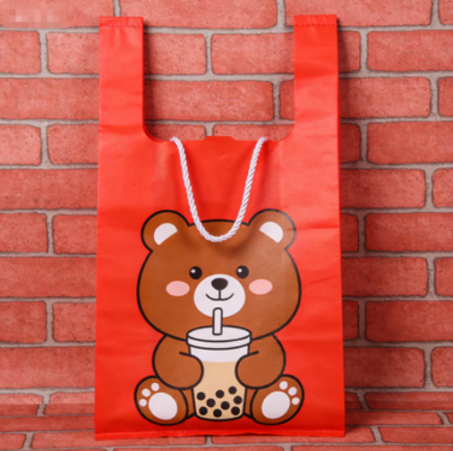 商超節(jié)日主題定制加強款無紡布背心袋